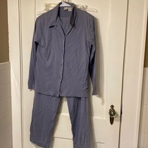 2 piece pj light blue size m